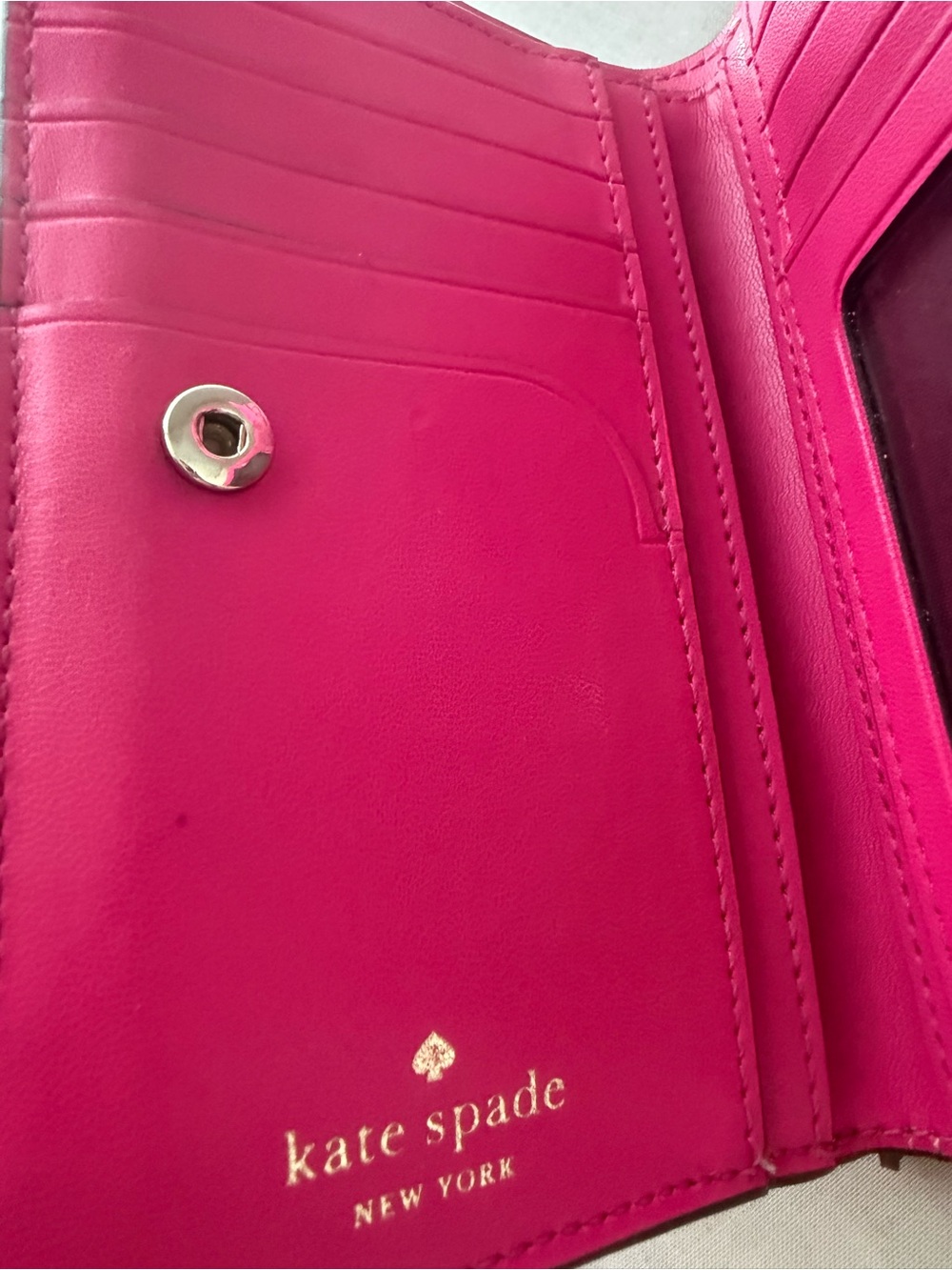 Kate Spade New York Bifold Wallet in Mulberry/Berry - Picture 11 of 17